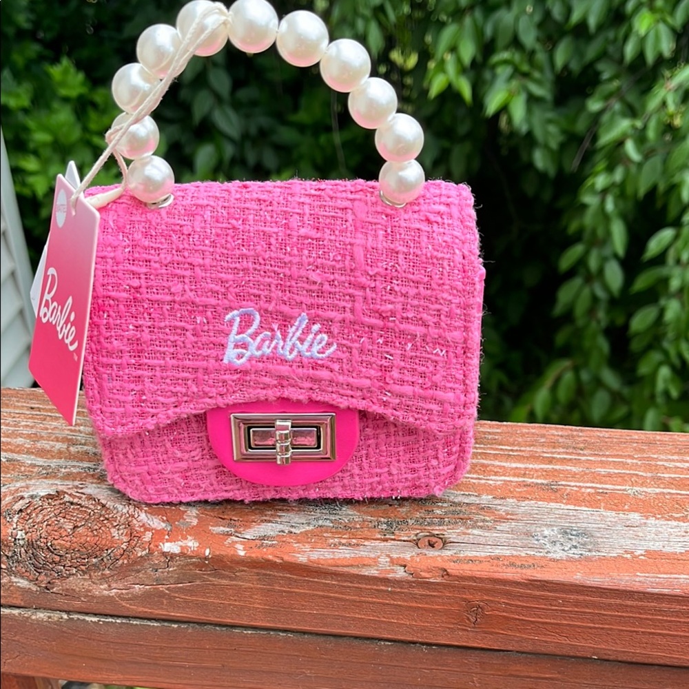 Barbie Pink Tweed Mini Bag
